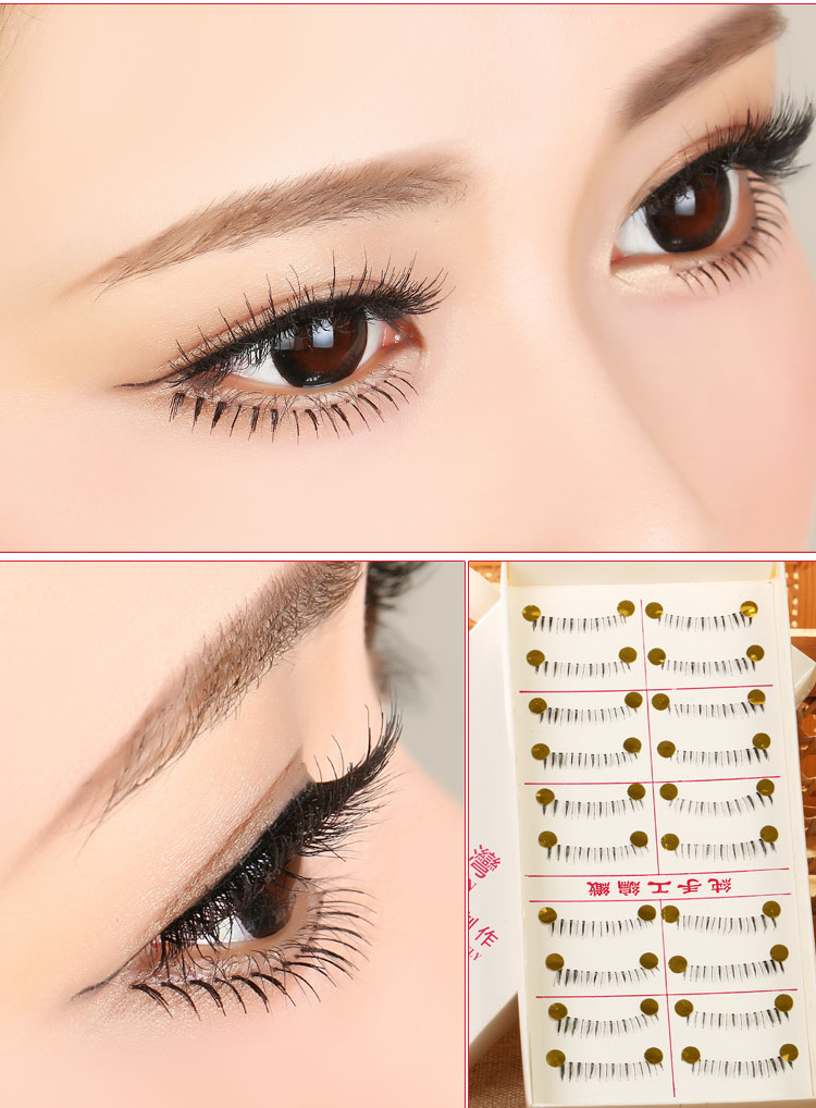DX3 # Đài Loan Handmade Lông Mi Giả Mẹo Lông Mi Thấp Nhật Bản Siêu Nhiên Khỏa Thân Trang Điểm Lông Mi keo dán mi giả