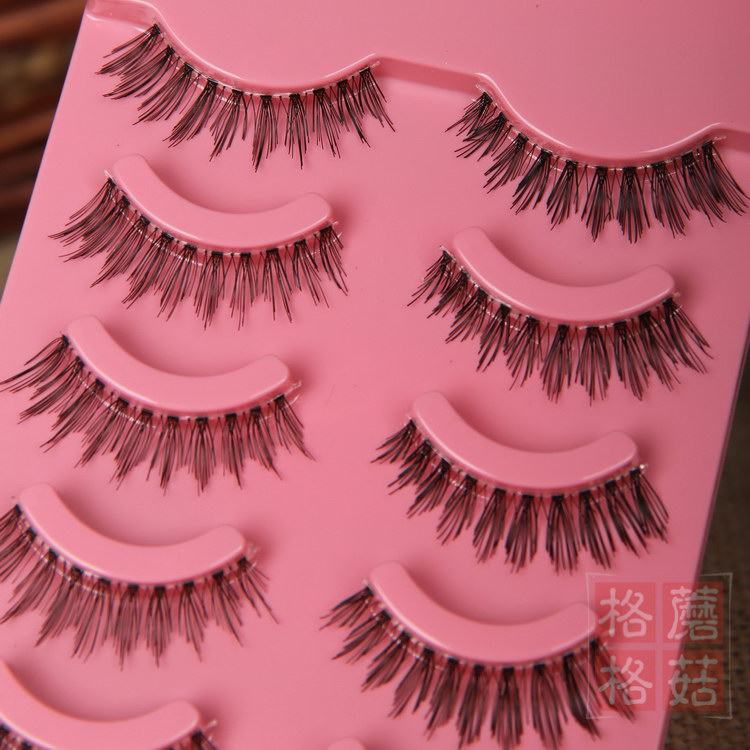 P02 تصدير تايوان نقية اليدوية اليابانية ماكياج عارية ماكياج شفافة عبر ستيمد الرموش الصناعية مربع من البريد