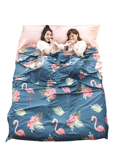 Спальный мешок, простыня для путешествий, портативный хлопковый пододеяльник для взрослых