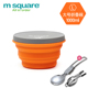 lock and lock hộp cơm giữ nhiệt Gấp bát ăn trưa ngoài trời di động cắm trại dã ngoại silicone có thể thu vào du lịch bát nước cốc bé dao kéo - Hộp cơm điện sưởi ấm hộp cơm hâm nóng bằng điện