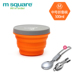 lock and lock hộp cơm giữ nhiệt Gấp bát ăn trưa ngoài trời di động cắm trại dã ngoại silicone có thể thu vào du lịch bát nước cốc bé dao kéo - Hộp cơm điện sưởi ấm hộp cơm hâm nóng bằng điện Hộp cơm điện sưởi ấm