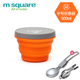 lock and lock hộp cơm giữ nhiệt Gấp bát ăn trưa ngoài trời di động cắm trại dã ngoại silicone có thể thu vào du lịch bát nước cốc bé dao kéo - Hộp cơm điện sưởi ấm hộp cơm hâm nóng bằng điện