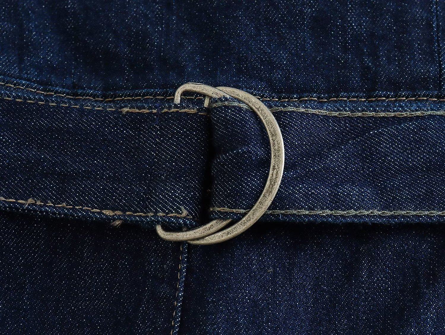 Боди/брюки kaslead 新款 女装 欧美紧身心形领胸衣式牛仔连体裤 2553069 407