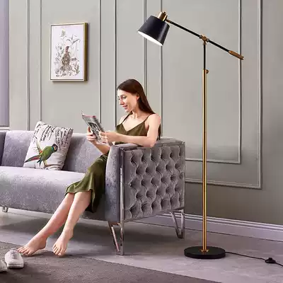 Nordic floor lamp Bedroom living room fishing lamp Creative minimalist ins wind light luxury net red rocker floor lamp