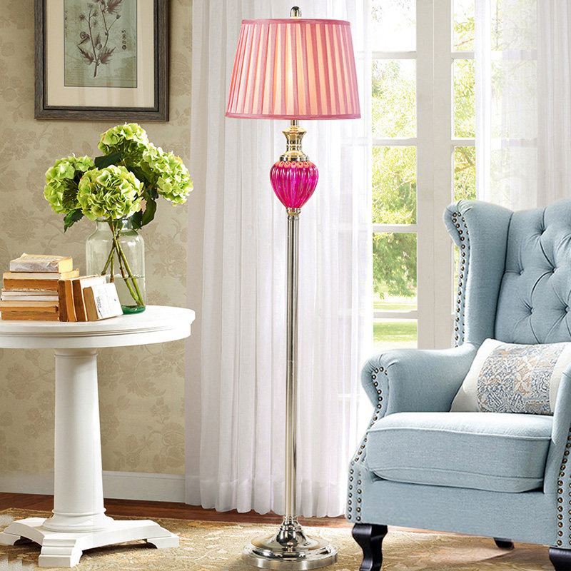 Wedding Floor Lamp Bedroom Living Room Sofa Creative Eu Style Brief Modern Bed Headlights American Wedding vertical table light