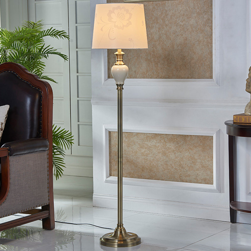 American ceramic floor lamp Bedroom Living room Sofa Side Creative Book House Nordic Brief Modern Bedside Vertical Table Lamp