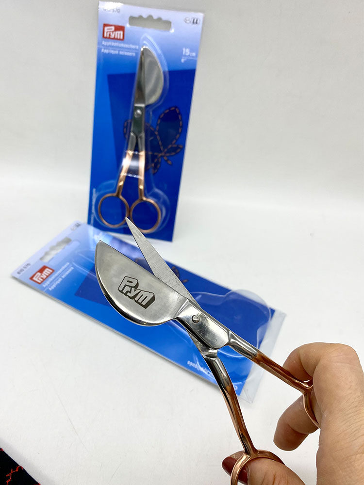 German Prym Cross Embroidery Small Scissors 15cm Rose Gold Pattern Cloth Pattern Recommended Shape