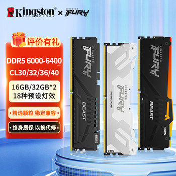 Kingston Hacker God Bar Ddr5 6000/6400 16g Vest Desktop Memory Bar Overclocking Hynix Particles