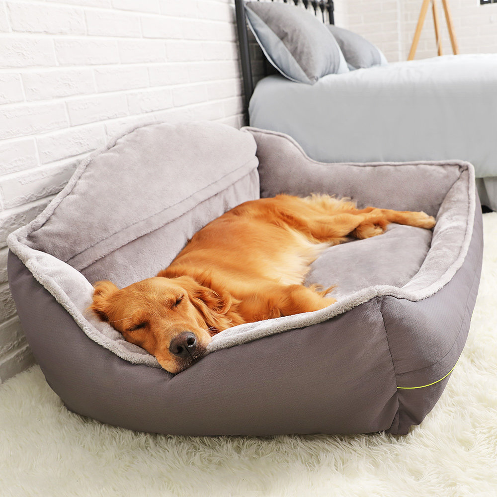 Dog Nest All Season Universal Removable Gold Hairy Large Dog Summer Dog Mat Summer Dog Couch Pet Bed Dog Bed-Taobao