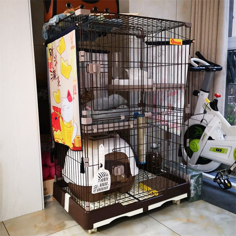 Cat Cage Big Number Villa Interior Home Cat House Double Cat House Pet Small Apartment With Toilet Cat Supplies