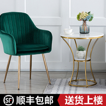 Nordic marble coffee table Simple modern sofa side few round light luxury corners Few movable creative small round table