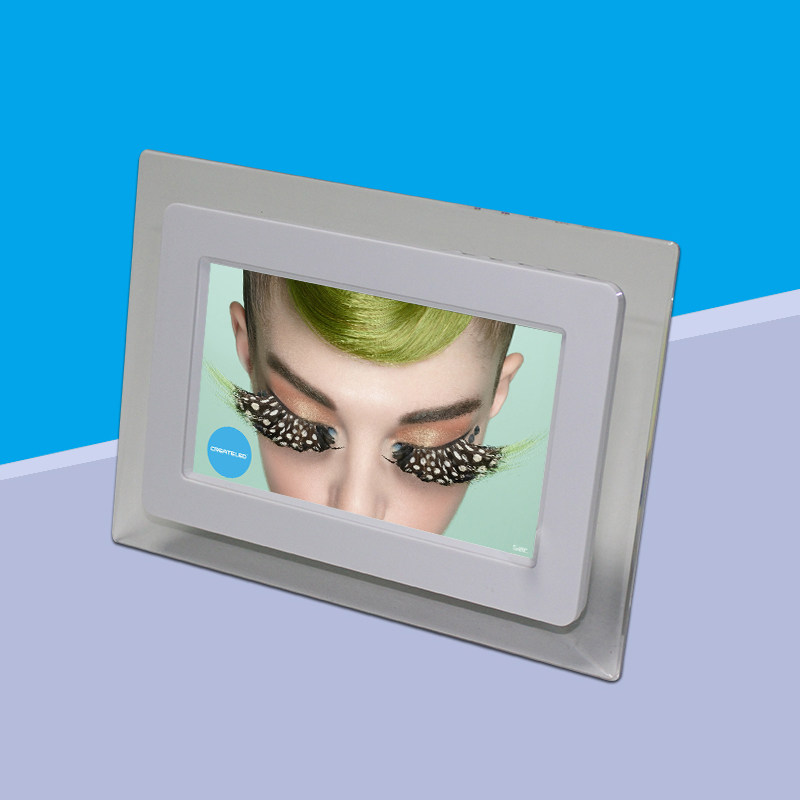 Clearance 7 inch single function acrylic digital photo frame electronic photo album general clear automatic picture music video wall hanging