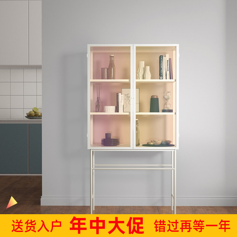 Morden designer light extravagant and narrow modern minimalist dining cabinet leaning against wall Home Wine Cabinet Hyun Guan Tea Water Cabinet Shelve