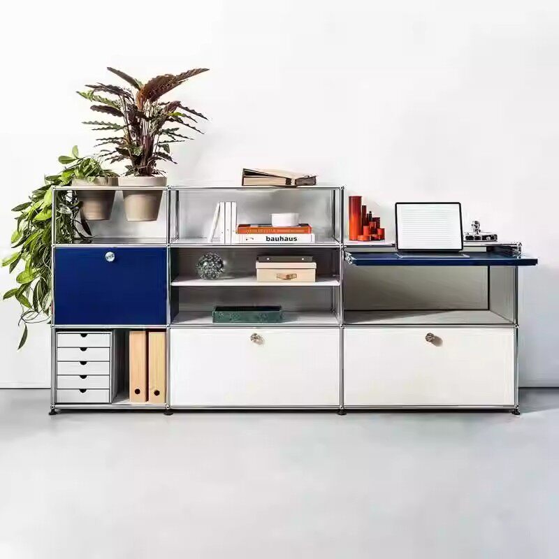 家居收纳革命！USM模块化不锈钢餐边柜，定制你的完美储物空间🌟-餐柜-淘宝百科网