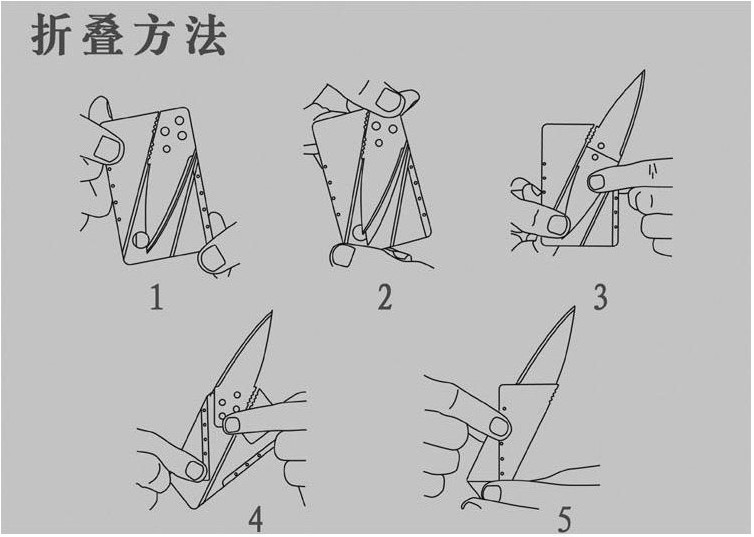 Thẻ tín dụng gấp dao ba thế hệ dao bấm quân đội