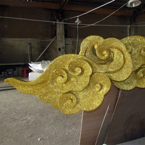 Sky hanging hanging three-dimensional relief foam sculpture auspicious clouds wedding background wall display model customization