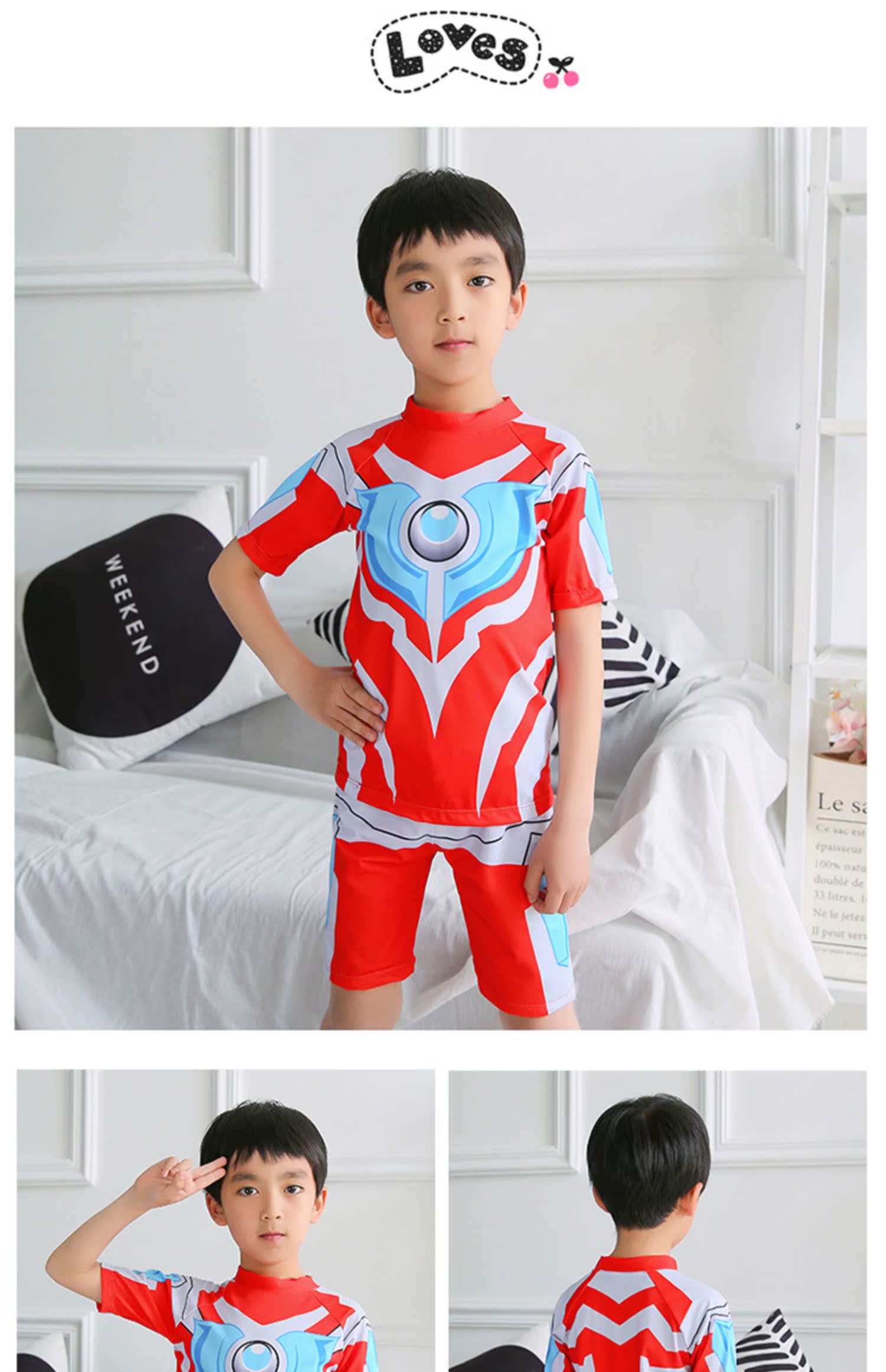 Mude 2019 mùa hè đồ bơi trẻ em mới Galaxy người thật nhỏ mã lớn quái vật Leo đồ bơi nhanh khô - Bộ đồ bơi của Kid đồ bơi dài tay cho bé gái