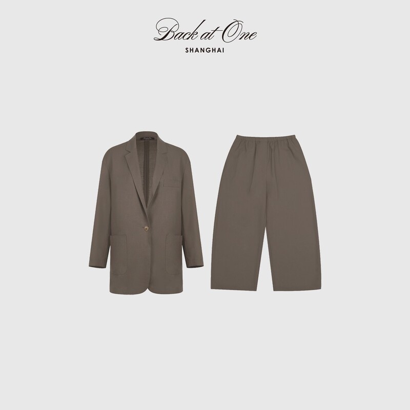 Backatone “Elite Wardrobe Series-Metropolis” Simple and Versatile Long-Sleeved Suit/Eight-Quarter Pants Suit Backatone “Elite Wardrobe Series-Metropolis” Simple and Versatile Long-Sleeved Suit/Eight-Quarter Pants Suit