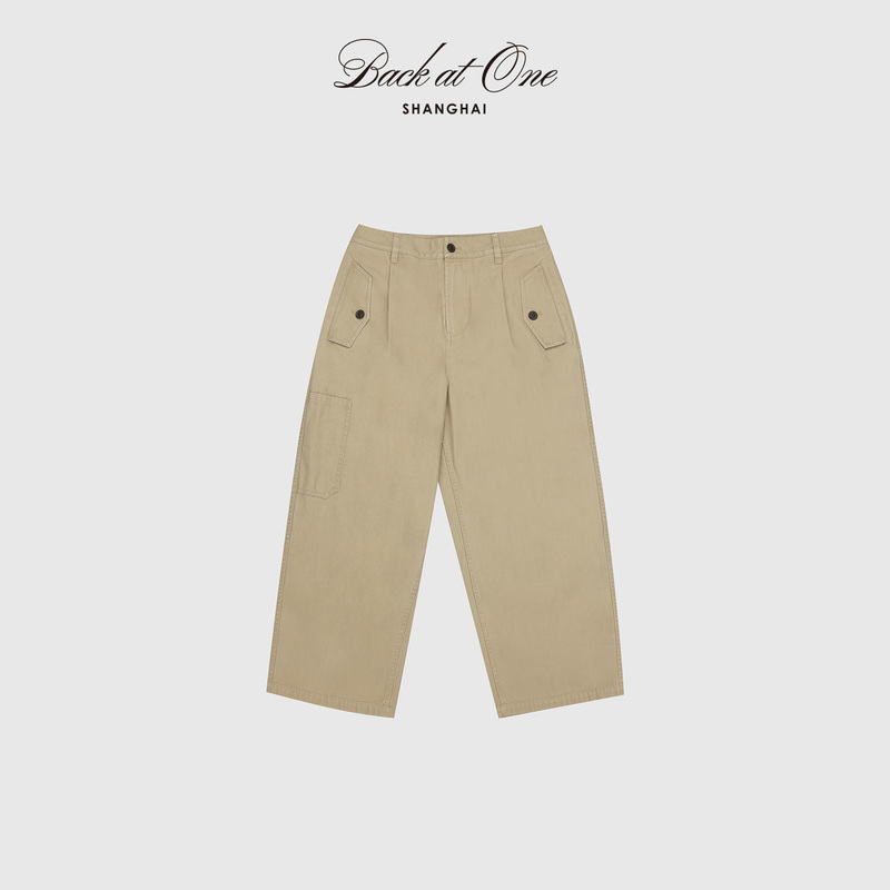 Backatone “Courtyard Corridor” Slimming Versatile Casual Minimalist Style Cropped Cargo Pants Backatone “Courtyard Corridor” Slimming Versatile Casual Minimalist Style Cropped Cargo Pants