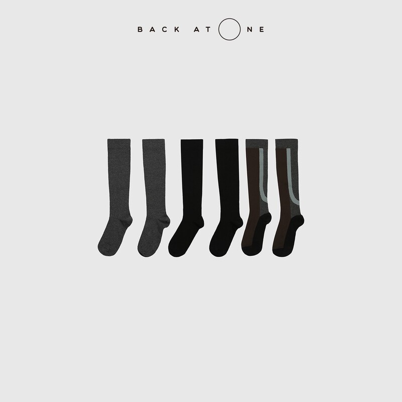 Boss Tang's Sister Jia Ling's'Leg Shaping Magic' Compression Calf Socks for Women, Three-Pair Set, All-Season Short Socks, Nylon