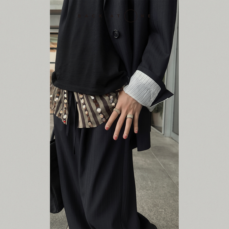 Backatone “Galaxy Drapes” Casual Retro Sequin Skirt, Slimming Half-Length Skirt, Simple Style for Everyday Wear for Women
