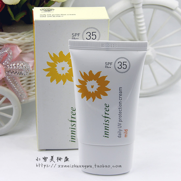 包邮韩国Innisfree悦诗风吟清爽控油持久防水防晒霜SPF35pa++新款