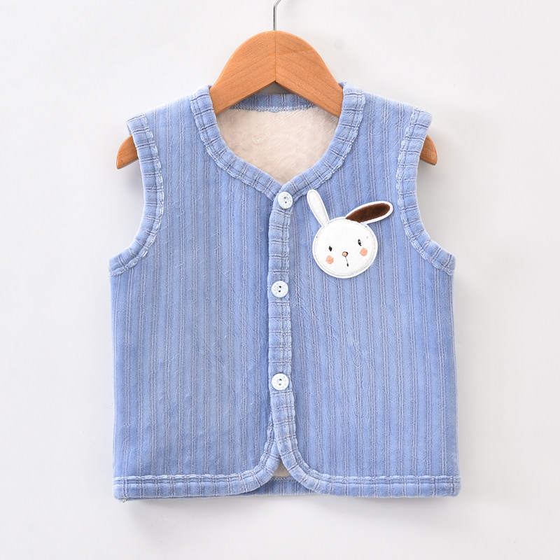 Baby vest pure cotton spring and autumn day new baby vest children warm horse clip men and women baby newborn waistband