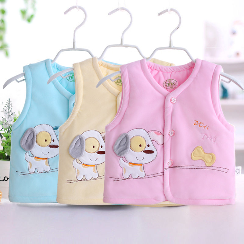 Baby vest autumn and winter thickened newborn horse clip warm baby waistcoat Children's vest top men and women wear tide