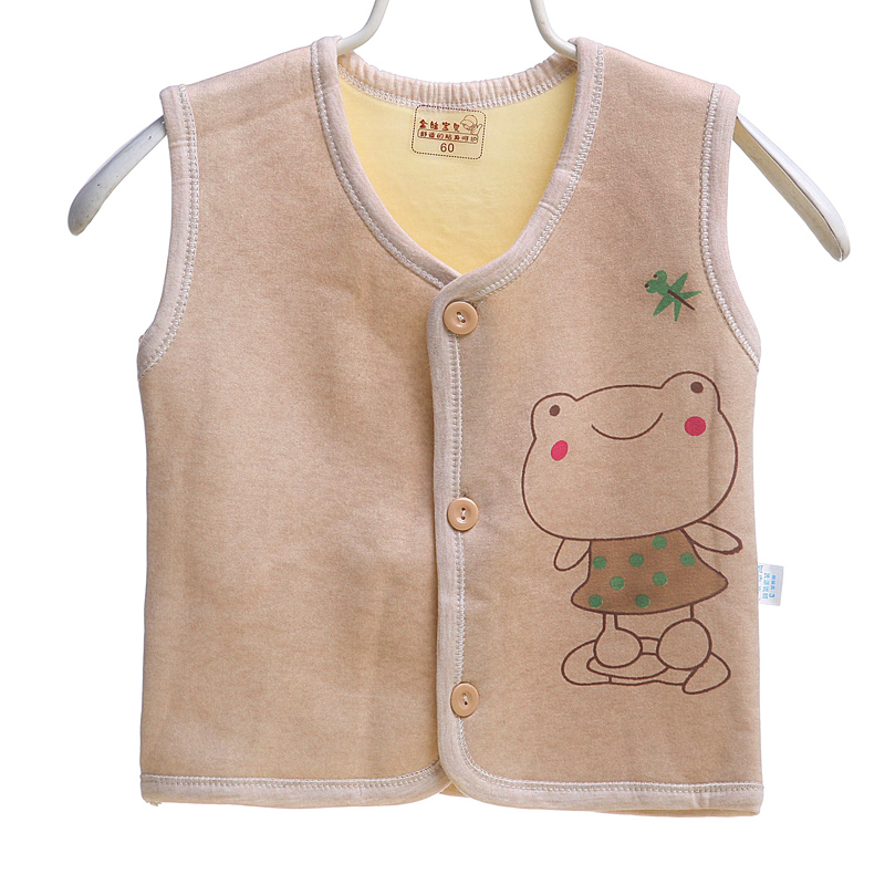 New baby vest vest mùa xuân và mùa thu bông chàng trai và cô gái ấm vest sơ sinh bé mùa hè áo khoác mỏng