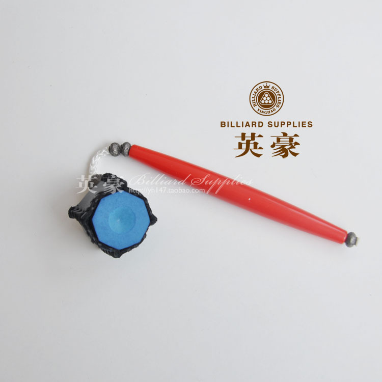 Portable genuine leather clever chalk billiard accessories Joker pen Joker clip billiard cue leather head grab chalk