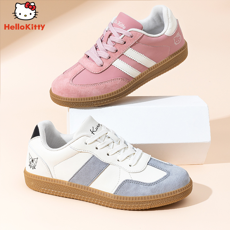 Children's Moral Training Shoes Hello Kitty Parent-Child Sports Shoes Spring and Autumn New Single Shoes Kids Adult Kuromi Casual Shoes