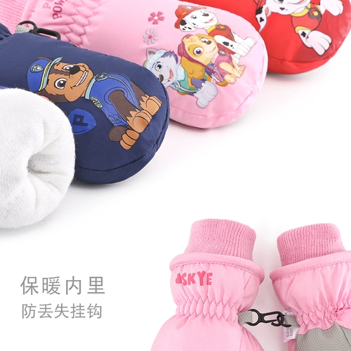 Детские лыжные удерживающие тепло водонепроницаемые дорожные ветрозащитные перчатки для раннего возраста, для игры в снежки