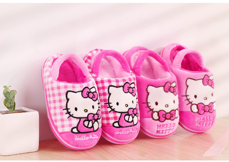 Chaussons enfants en suède HELLO KITTY pour hiver - Ref 1006077 Image 16