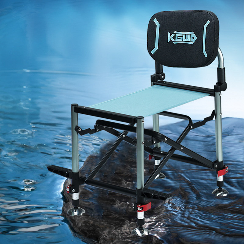 Empty Hook Insights New Fishing Chair Multifunction Folding Wild Fishing Bench Fishing Rider Chair All Terrain Portable Ultralight Fishing 