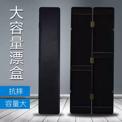 Black anti-drop ABS plastic floating box large capacity floating box 51cm multifunctional floating box fishing supplies fishing gear