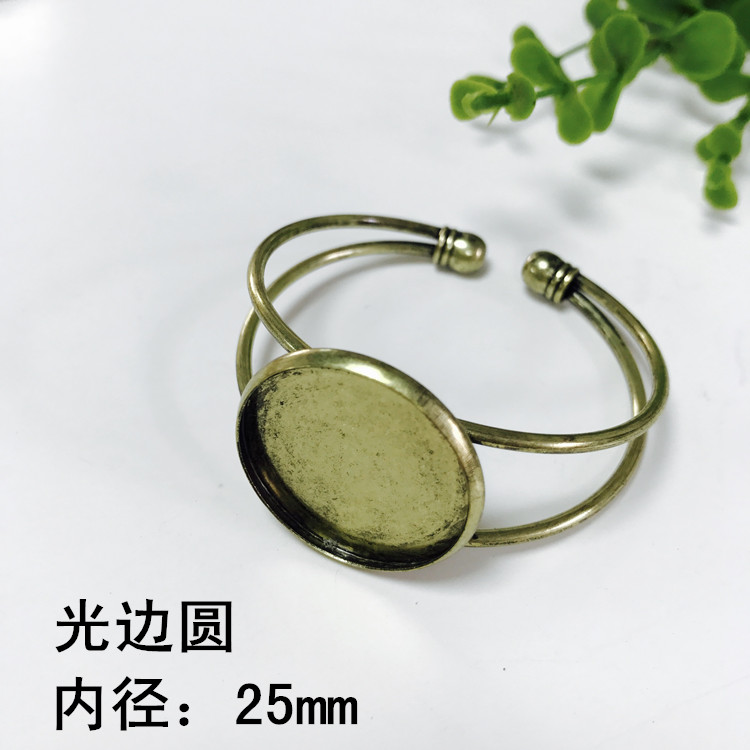Vòng tay tự làm hoa ép hoa khô vòng tay phụ kiện trang sức chạm nổi vòng tay thời gian đá quý dưới cùng - Vòng đeo tay Cuff vòng đá