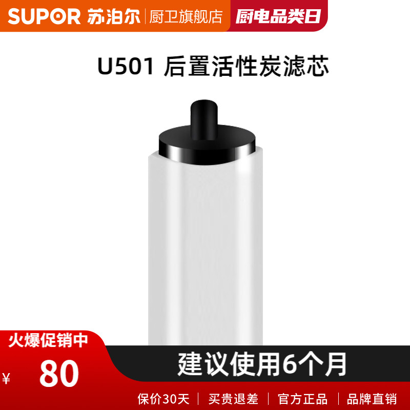 Suber U501 water purifier filter post-activated carbon T33-01