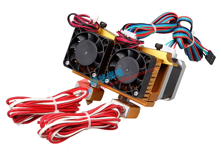 Phụ kiện máy in 3d MK8 vòi phun đôi máy ép đùn tầm ngắn kit tiêu hao 1,75mm