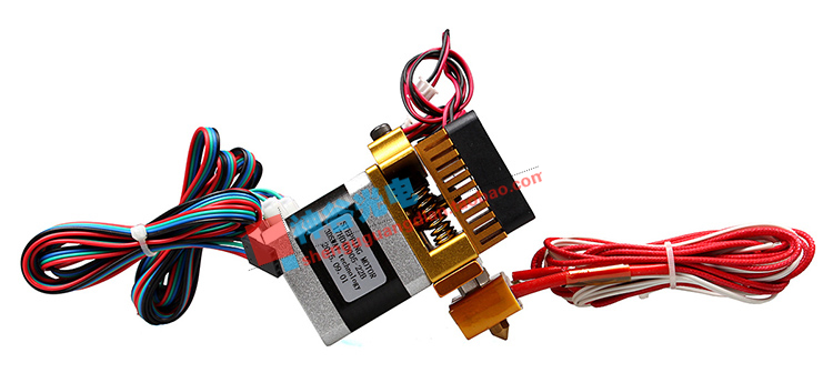Phụ kiện máy in 3d MK8 vòi phun đôi máy ép đùn tầm ngắn kit tiêu hao 1,75mm