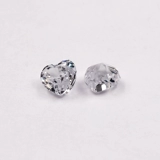 Белая элитная инкрустация камня в форме сердца, подвеска, кольцо, с драгоценным камнем