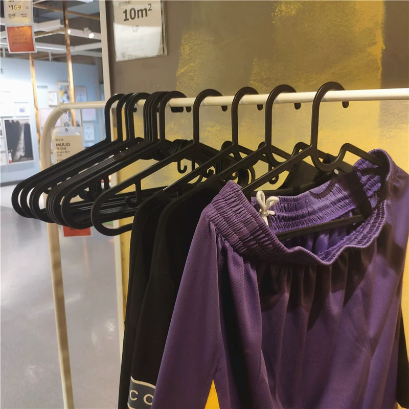 Móc treo quần áo bằng nhựa của IKEA Estin để phơi quần áo và tổ chức 10 giá treo quần không có dấu vết chống tia cực tím - Hệ thống giá giặt