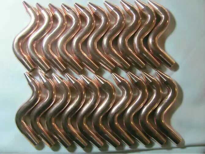 Spot welding machine touch welding machine electrode head S curved electrode electrode rod chrome zirconium copper electrode cap small curved electrode customized