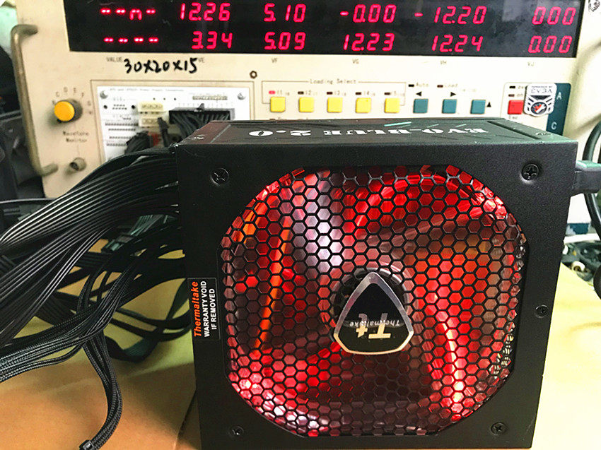 Disassembly power supply tt650w750w gold semi-module luminous red and blue light 14cm fan 9 new mute