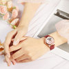 Citizen Official Flagship Store Sakura Limited Edition Hollow Mother-Of-Pearl Calfskin Mechanical Watch for Women Pc1017