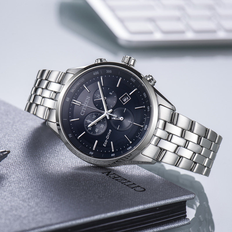 Citizen 西铁城 AT2140-55L 三眼计时光动能 男式手表 镇店之宝￥1079.66 天猫￥2840