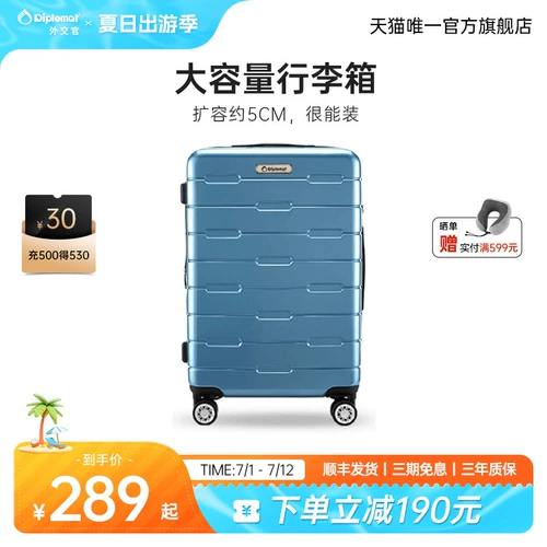 diplomat Вместительный и большой чемодан для путешествий, 26 дюймов