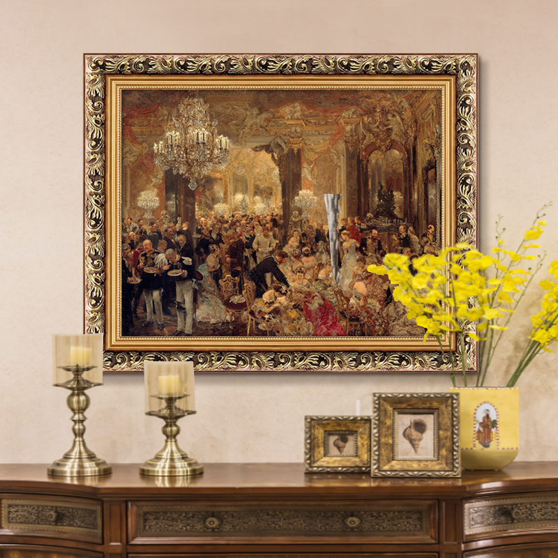 World Famous Painting, Dürer's Concert, European-Style Palace Aristocratic Figure Decorative Painting, Hotel Lobby Villa Mural