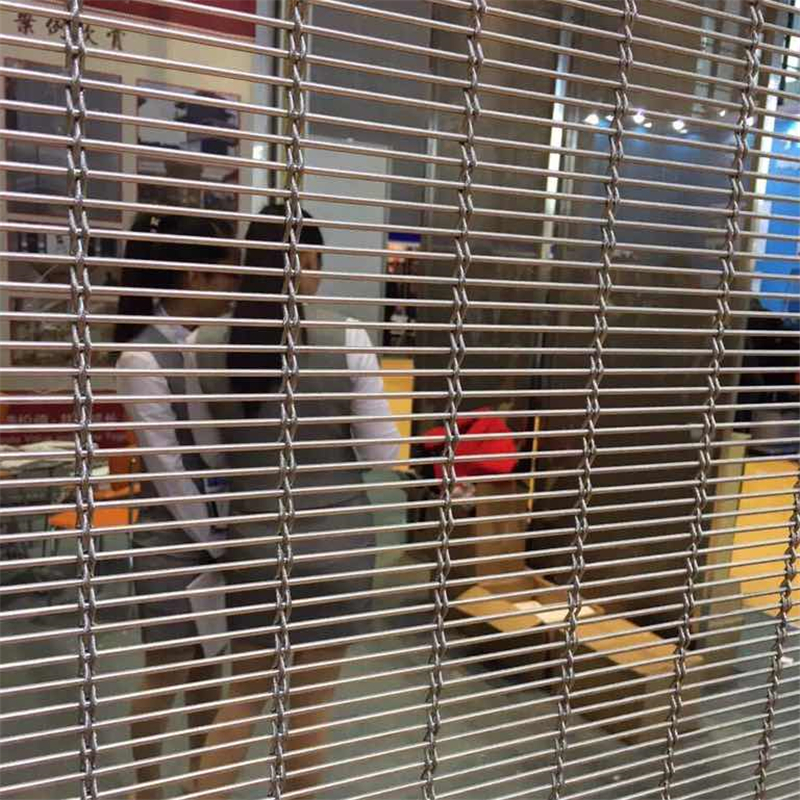 Interior and exterior decoration of the grand theater woven wire mesh stainless steel wire mesh curtain partition screen mesh champagne gold metal mesh