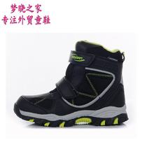 Foreign trade Russian winter snow boots plus cotton warm lightweight velcro childrens shoes high tube waterproof boots minus 20 degrees