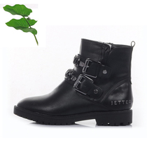 2021 Early adopter price winter fur boots Rhinestone side zipper Chelsea boots Womens leather boots 37-40 yards 263